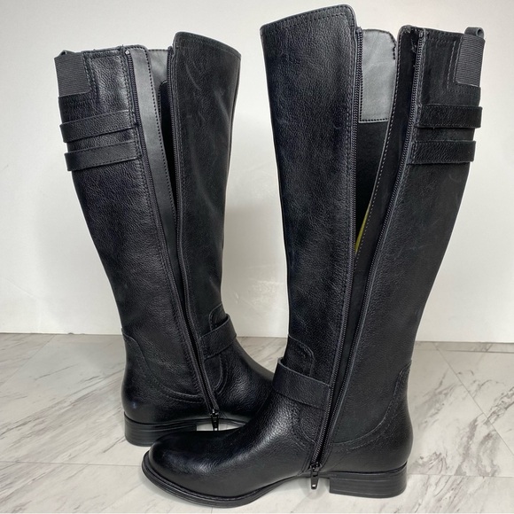 New! Naturalizer Jessie Black Leather Tall Boot 6 1/2 M - Picture 7 of 14